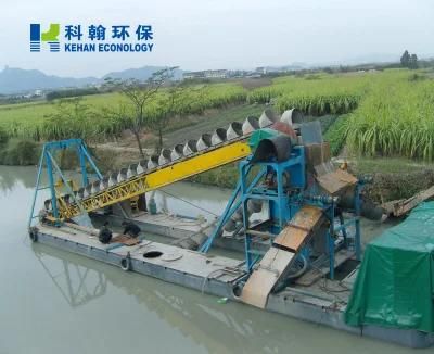 Diamond Mining Machinery River Floating Bucket Chain Gold Dredger