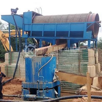 Small Gold Screen Trommel Drum Washing Plant, Gold Wash Plant 200t/D